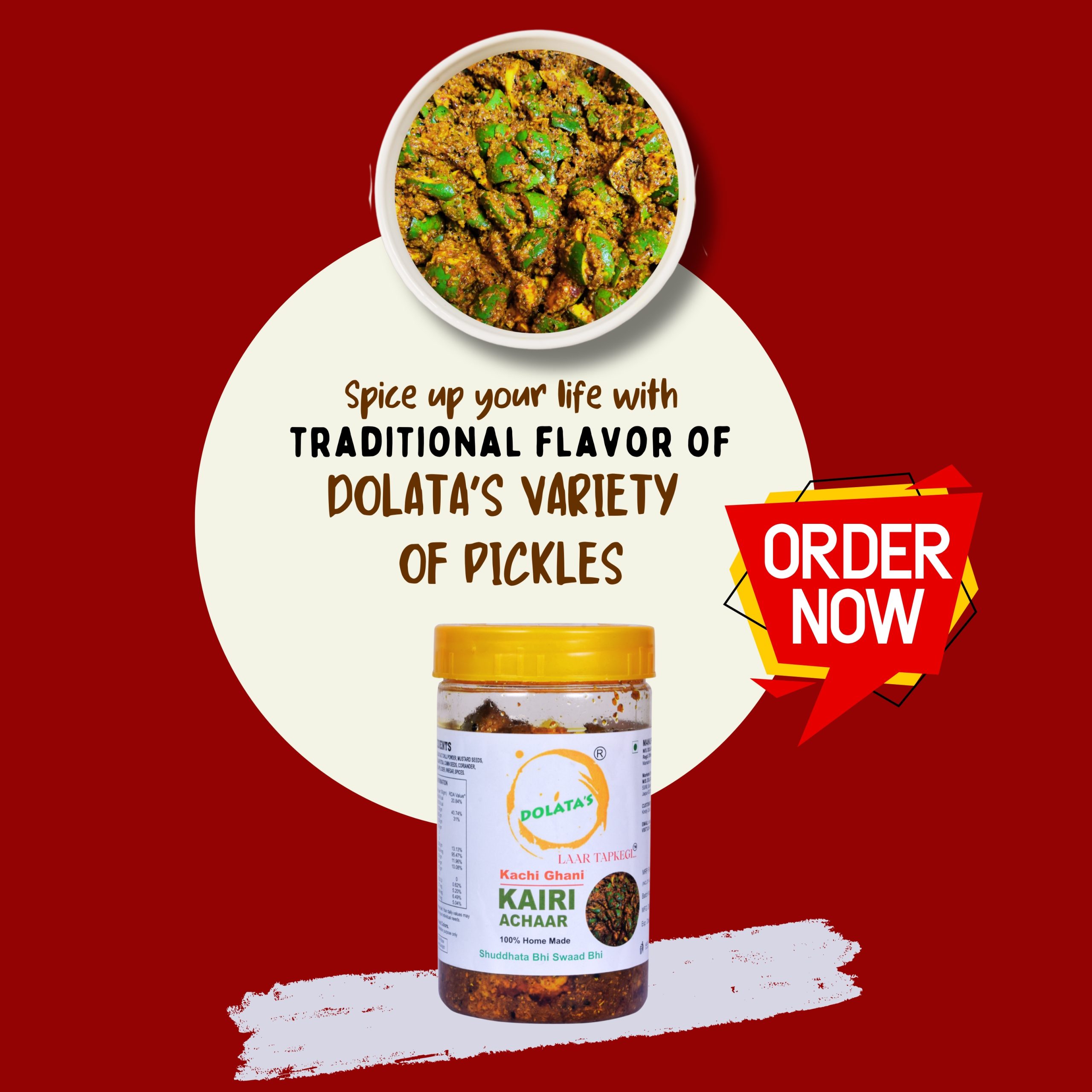 DOLATAS Homemade Kairi Ka Achar - Homemade Raw Mango Pickle B