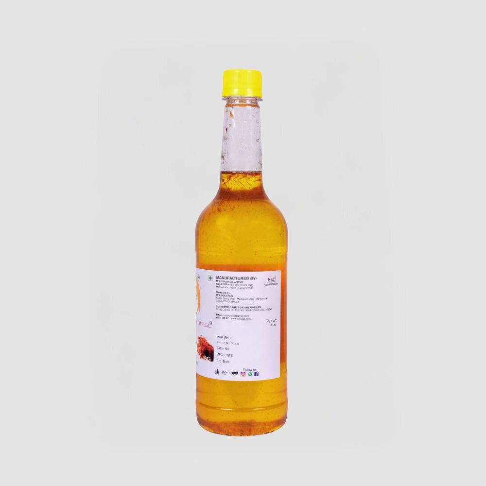 Dolata's Premium Kesar Chandan Sharbat – Refreshing Saffron & Sandalwood Cooler _ 1LTR - D