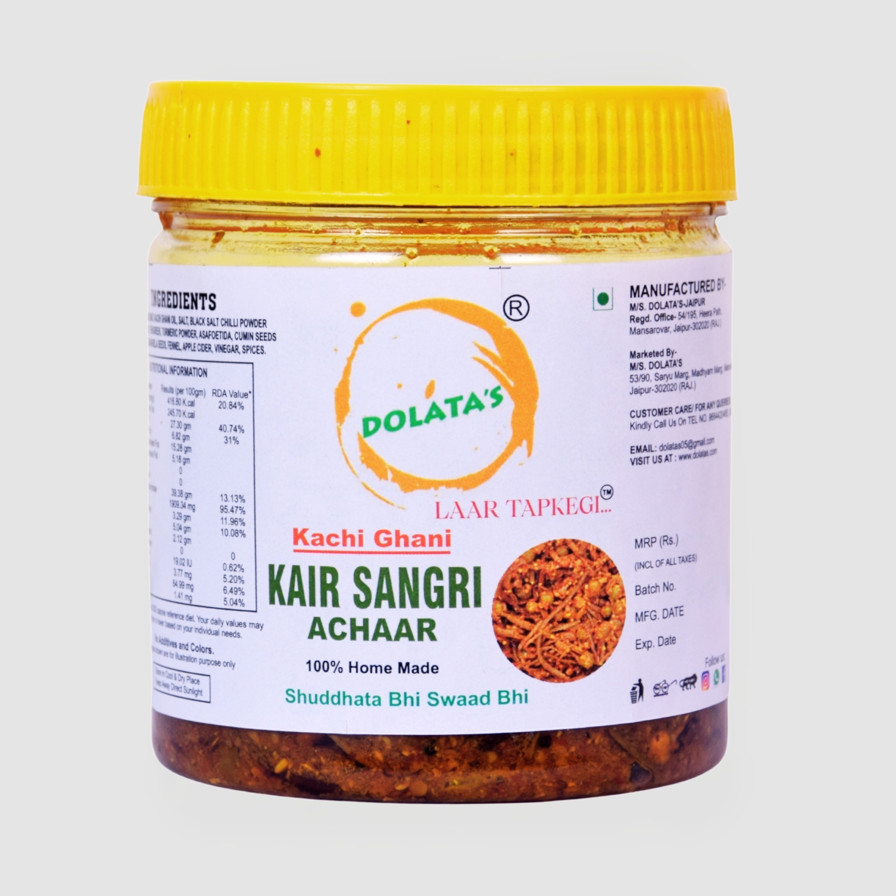 Dolata’s Rajasthani Kair Sangri – Authentic Desert Beans & Berries 400gm (1)