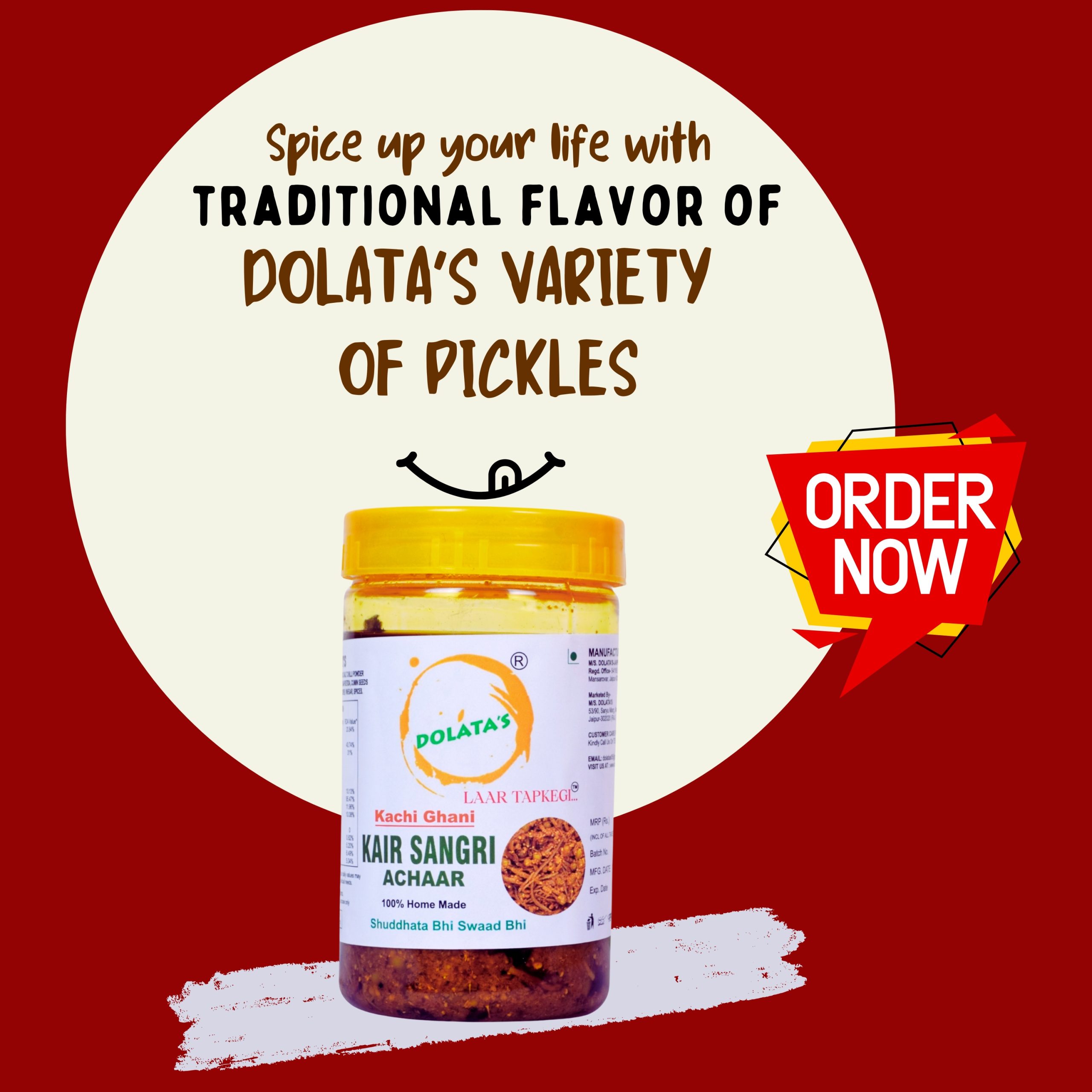 Dolatas Rajasthani Kair Sangri – Authentic Desert Beans & Berries - Kair Sangri ACHAAR 400gm B