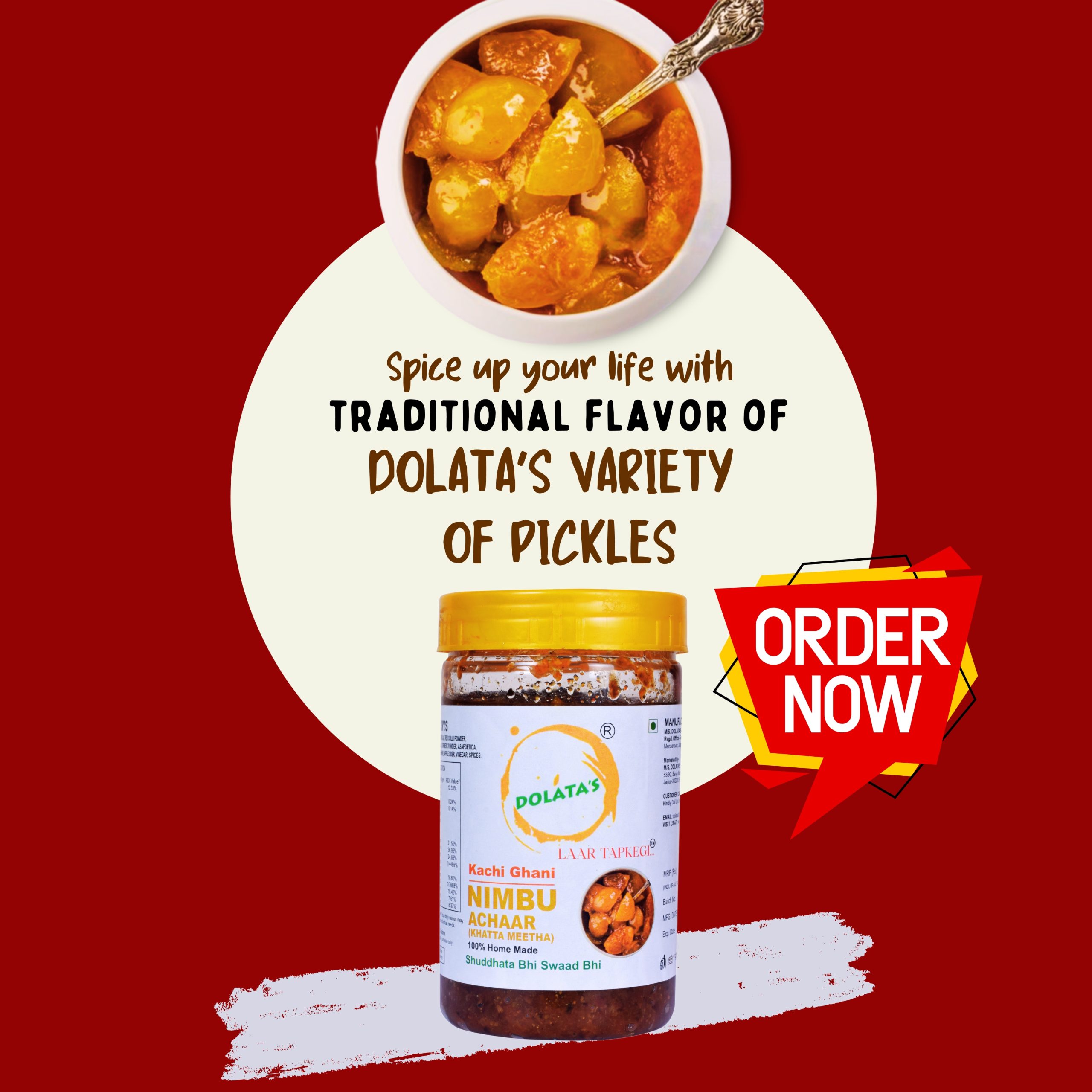 Homemade Nimbu Achar,Lemon Chunda Sweet Pickle,Sweet Lemon Pickle - 100% Natural with added Hing flavor,No Preservatives, No Additive,Handmade Gourmet Pickle,khatta Nimbu B