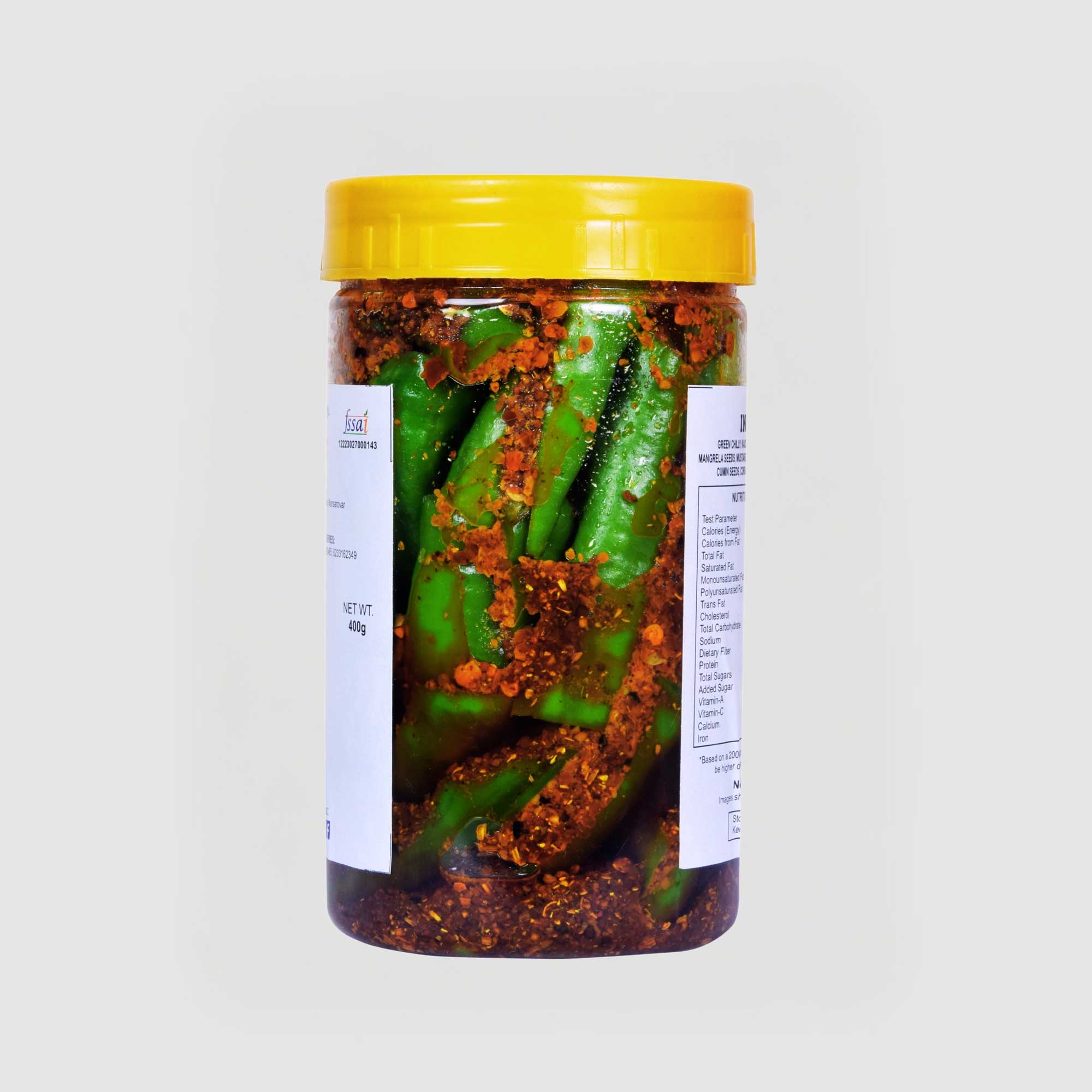 Homemade Hari Mirch Achar-Spicy Green Chilli Pickle-Marwari Green Chilli Pickle E